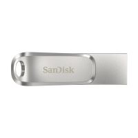 Flash disk 128 GB SANDISK pro Apple iPhone / iPad / MacBook - USB-C / USB-A - kovový - stříbrný (2)