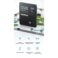 Lokalizační klíčenka MOMAX Pincard - podpora Apple FindMy (kompatibilní s AirTag) - Qi nabíjecí - černá (4)