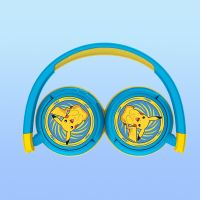 Bezdrátová Bluetooth sluchátka Pokémon Pikachu - USB-C - žlutá / modrá (4)