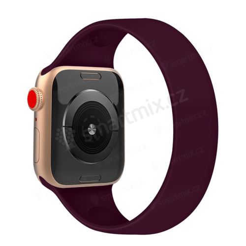 Řemínek pro Apple Watch 40mm Series 4 / 5 / 6 / SE / 38mm 1 / 2 / 3 - bez spony - silikonový - velikost S
