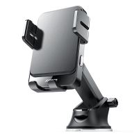 Bezdrátová nabíječka Qi / držák do auta JOYROOM - elektronické uchycení - s přísavkou - černá Bezdrátová nabíječka Qi / držák do auta JOYROOM - elektronické uchycení - s přísavkou - černá