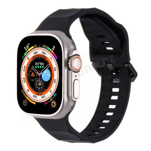 Řemínek pro Apple Watch Ultra 49mm / 45mm / 44mm / 42mm - vlnkový - silikonový