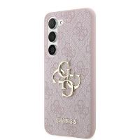 Guess PU 4G Metal Logo Zadní Kryt pro Samsung Galaxy S23 Pink Guess PU 4G Metal Logo Zadní Kryt pro Samsung Galaxy S23 Pink