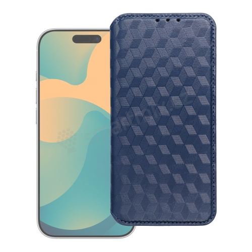 Otočné pouzdro pro Motorola G17 POWER Cubic Book, modré
