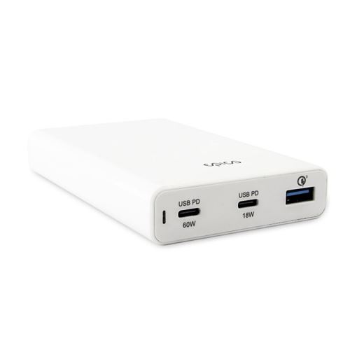60W / 18W EU napájecí adaptér / nabíječka EPICO - 2x USB-C PD + USB-A pro Apple iPhone / iPad / MacBook