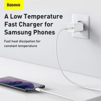 Nabíjecí sada BASEUS GaN5 30W - USB-C + kabel USB-C / USB-C 100W 1m (7)