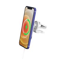Držák do auta + bezdrátová nabíječka MagSafe kompatibilní - do ventilační mřížky - 360° (6)