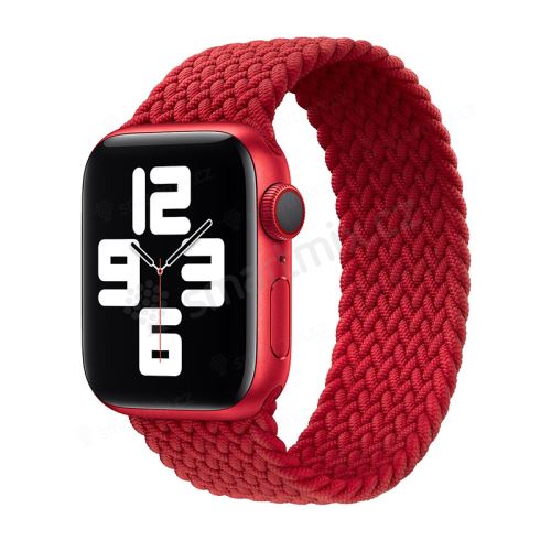 Řemínek pro Apple Watch 44mm Series 4 / 5 / 6 / SE / 42mm 1 / 2 / 3 - bez spony - nylonový - velikost M