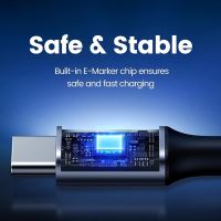Nabíjecí kabel SWISSTEN - USB-C / USB-C tkanička - kovové koncovky - 100W - 2m - černý (1)