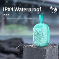 Reproduktor Bluetooth - mini provedení - voděodolný - 3W - RGB světlo - modrý (1)