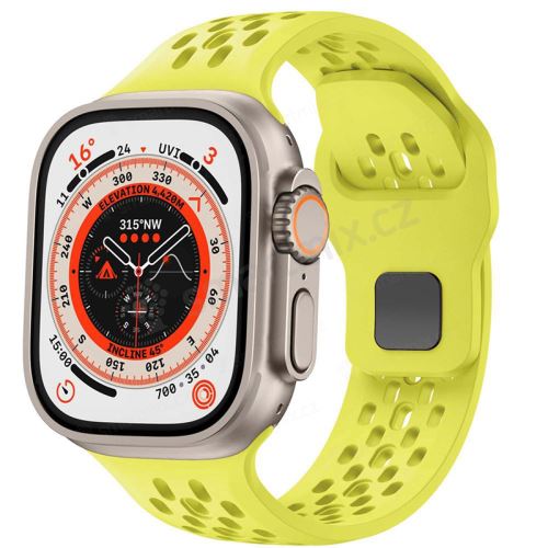 Řemínek pro Apple Watch 42mm / 41mm / 40mm / 38mm - silikonový - pletený - námořnicky modrý