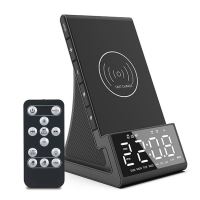 Bluetooth reproduktor / bezdrátová nabíječka Qi + hodiny / radio budík - USB-A / Micro SD vstup - černý Bluetooth reproduktor / bezdrátová nabíječka Qi + hodiny / radio budík - USB-A / Micro SD vstup - černý