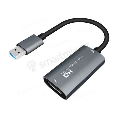 Adaptér / nahrávací / střihová karta - USB-A / HDMI - podpora UAC - výstup 1080p