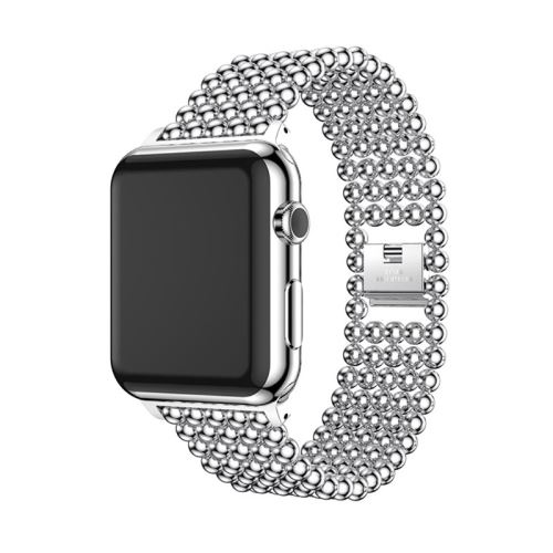Řemínek pro Apple Watch 40mm Series 4 / 5 / 38mm 1 2 3  - kuličky - zinkový