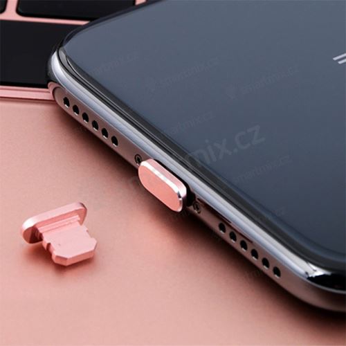 Záslepka konektoru Lightning pro Apple iPhone / iPad - antiprachová - hliníková