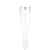 Kabel hudební 3v1 - USB-C / Lightning / 3,5mm jack na 3,5mm jack - 1,2m - bílý Kabel hudební 3v1 - USB-C / Lightning / 3,5mm jack na 3,5mm jack - 1,2m - bílý