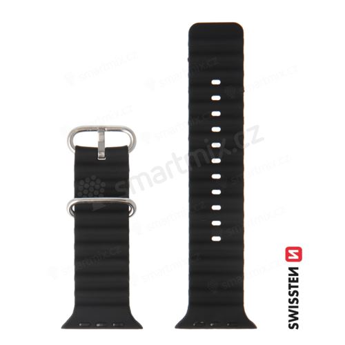 Řemínek SWISSTEN Marine pro Apple Watch 49mm / 45mm / 44mm / 42mm - silikonový