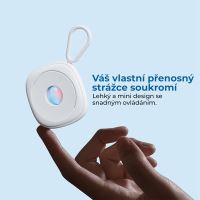 Detektor kamer BASEUS - detekce skryté kamery - USB-C nabíjecí - bílý (12)