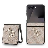 Guess PU 4G Metal Logo Zadní Kryt pro Samsung Galaxy Z Flip 7 Pink Guess PU 4G Metal Logo Zadní Kryt pro Samsung Galaxy Z Flip 7 Pink
