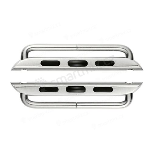 Sada kovových úchytů / spon pro uchycení řemínku Apple Watch 45mm / 44mm / 42mm