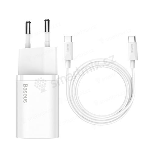 Nabíjecí sada BASEUS GaN5 30W - USB-C + kabel USB-C / USB-C 100W 1m