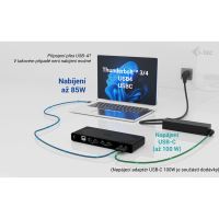 Dokovací stanice / adaptér iTec pro Apple MacBook / iMac - 2x DisplayPort + HDMI - 100W zdroj + USB-A + ethernet (10)