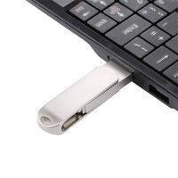 Flash disk 32 GB 2v1 pro Apple iPhone a další zařízení - Lightning / USB / USB-A - kovový - stříbrný (2)