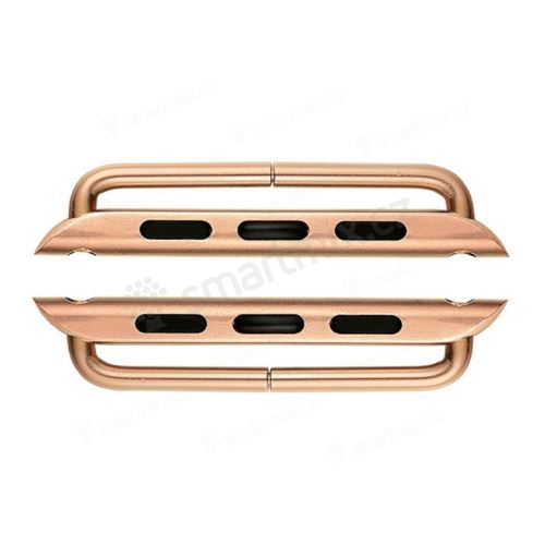 Sada kovových úchytů / spon pro uchycení řemínku Apple Watch 45mm / 44mm / 42mm