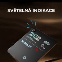 Lokalizační klíčenka MOMAX Pincard - podpora Apple FindMy (kompatibilní s AirTag) - Qi nabíjecí - černá (8)