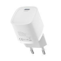 20W EU adaptér / nabíječka DEVIA - USB-C - mini GaN provedení - bílá 20W EU adaptér / nabíječka DEVIA - USB-C - mini GaN provedení - bílá