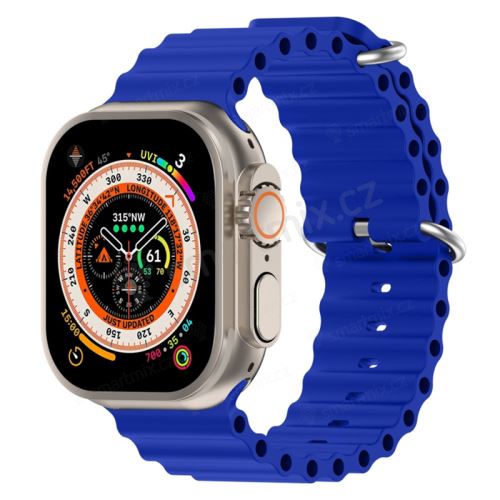Řemínek pro Apple Watch Ultra 49mm / 45mm / 44mm / 42mm - oceánský - silikonový