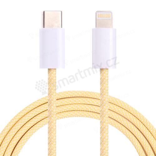 Synchronizační a nabíjecí kabel - USB-C - Lightning pro Apple zařízení - tkanička - 1m
