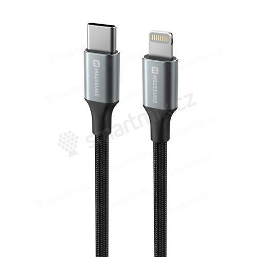 Kabel SWISSTEN Textile II pro Apple  USB-C / Lightnting - 1,5m - růžový