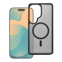 Pouzdro pro Samsung A57 Forcell F-Protect Smoke Hybrid Premium Lite kompatibilní s MagSafe, černé Pouzdro pro Samsung A57 Forcell F-Protect Smoke Hybrid Premium Lite kompatibilní s MagSafe, černé