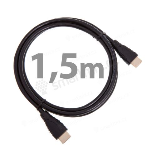 Kabel HDMI-HDMI propojovací - samec / samec - černý - 1,5m