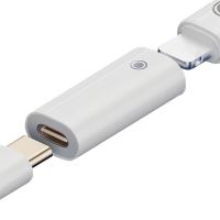 Přepojka pro Apple Pencil - Lightning samice / USB-C samice - párování / nabíjení - bílá (7)