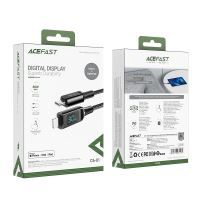 Synchronizační a nabíjecí kabel ACEFAST - USB-C / Lightning - LCD displej - MFi - 1,2m - černý (4)
