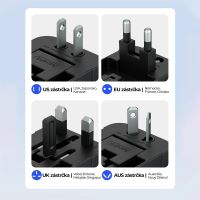 Cestovní adaptér WOZINSKY - EU / US / AUS / UK + 2x USB-A - 24W - černý (3)