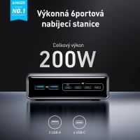Nabíjecí stanice ANKER Prime 200W - 4x USB-C + 2x USB-A - černá (1)