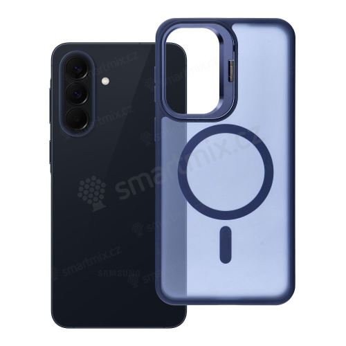Pouzdro pro Samsung A57 Forcell F-Protect Shadow Stand Premium kompatibilní s MagSafe, tmavě modré