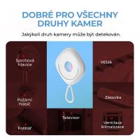 Detektor kamer BASEUS - detekce skryté kamery - USB-C nabíjecí - bílý (8)