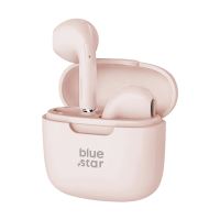 Sluchátka BLUESTAR TWS zcela bezdrátová - 13mm měnič - 5h přehrávání - pískově růžová