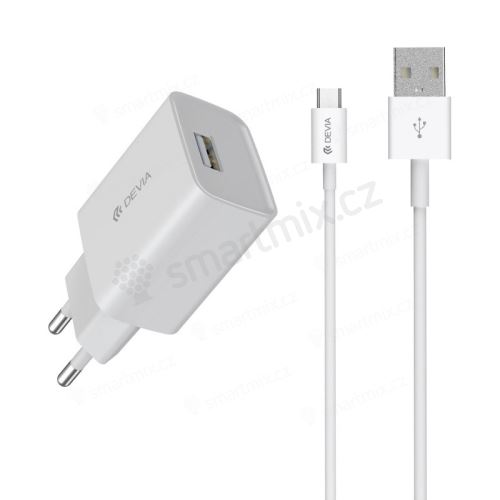 2v1 nabíjecí sada MAXLIFE pro zařízení s Micro USB - EU adaptér a kabel Micro USB - černá