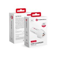FORCELL F-ENERGY Carbon CC50-1A1C nabíječka do auta typ C + USB A PD QC3.0 3A 38W bílá FORCELL F-ENERGY Carbon CC50-1A1C nabíječka do auta typ C + USB A PD QC3.0 3A 38W bílá