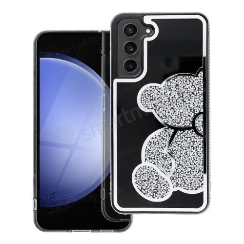 Pouzdro TEDDY BEAR pro SAMSUNG A52 5G / A52 LTE ( 4G ) / A52s 5G stříbrné