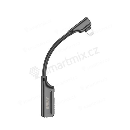 Přepojka / redukce pro Apple iPhone - Lightning na Lightning + jack 3,5mm - černá