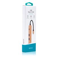 Přepojka / hub EPICO pro Apple MacBook / iPad - USB-C na 2x USB-A + USB-C + HDMI - zlatá (6)