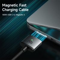 Napájecí kabel MCDODO Magsafe 3 na USB-C pro Apple MacBook - tkanička - černý - 2m (1)