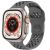 Řemínek pro Apple Watch 46mm / 49mm / 45mm / 44mm - silikonový - pletený - tmavě šedý