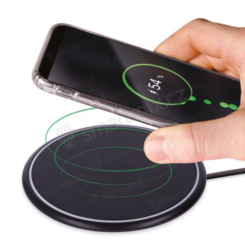 Bezdrátová nabíječka / nabíjecí podložka SETTY - Qi - 10W - černá